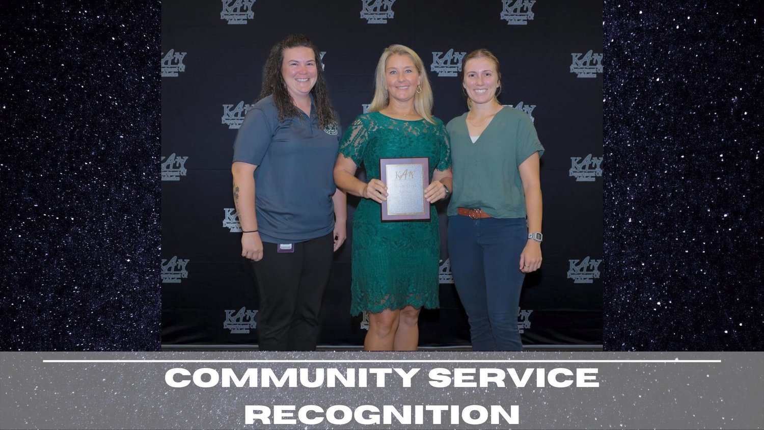 Mayde Creek’s softball team was awarded the Community Service Recognition award.
